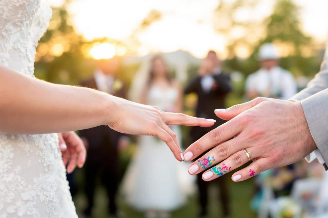 Ongles de mariage d’été 2025 : adieu la french manucure