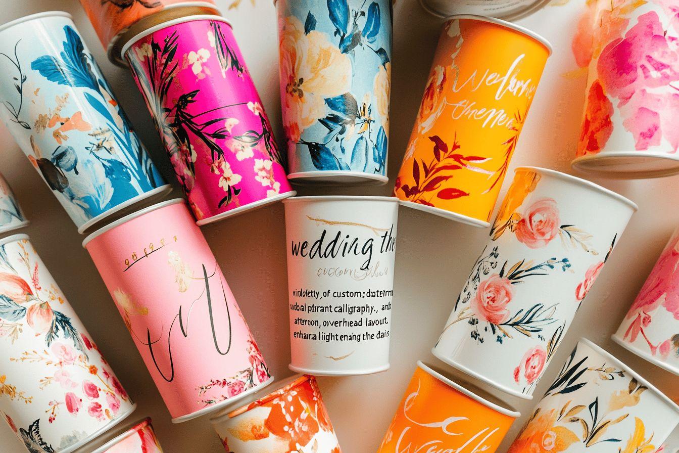 10 idées originales pour personnaliser vos gobelets de mariage
