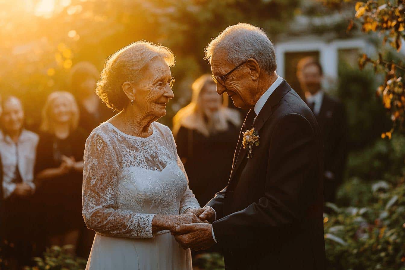Anne-Marie et Christian renouvellent leurs vœux après 50 ans