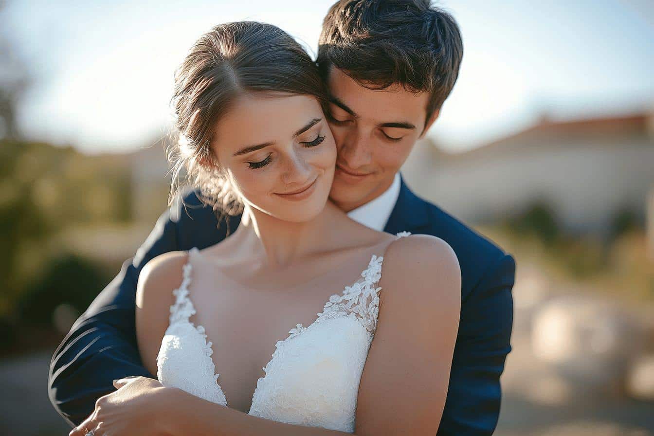 Mariage de Romain et Marie-Elise à Écuisses : jeunes et amoureux