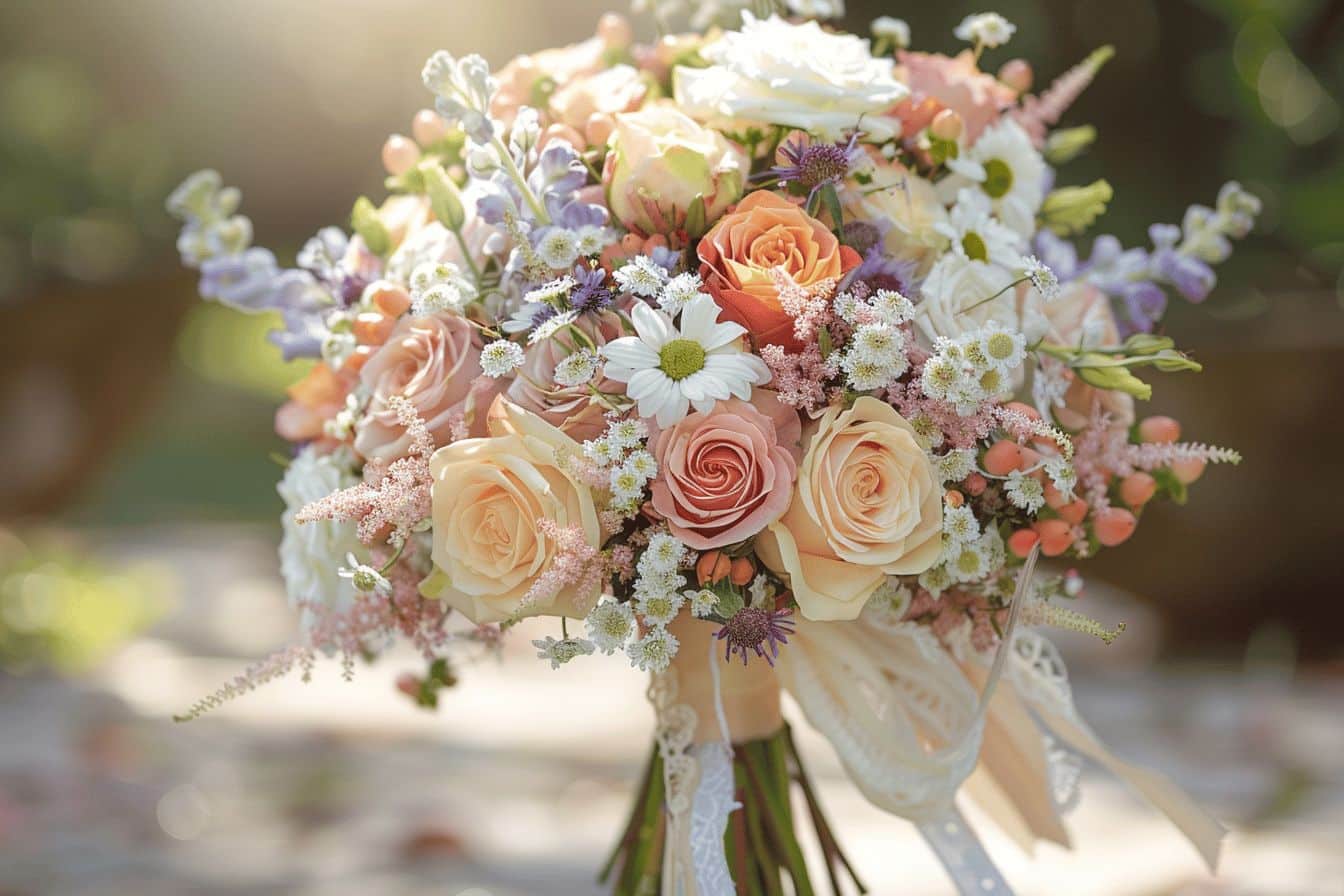 Créer un bouquet de mariée champêtre et romantique en 5 étapes Créer un bouquet de mariée champêtre et romantique en 5 étapes