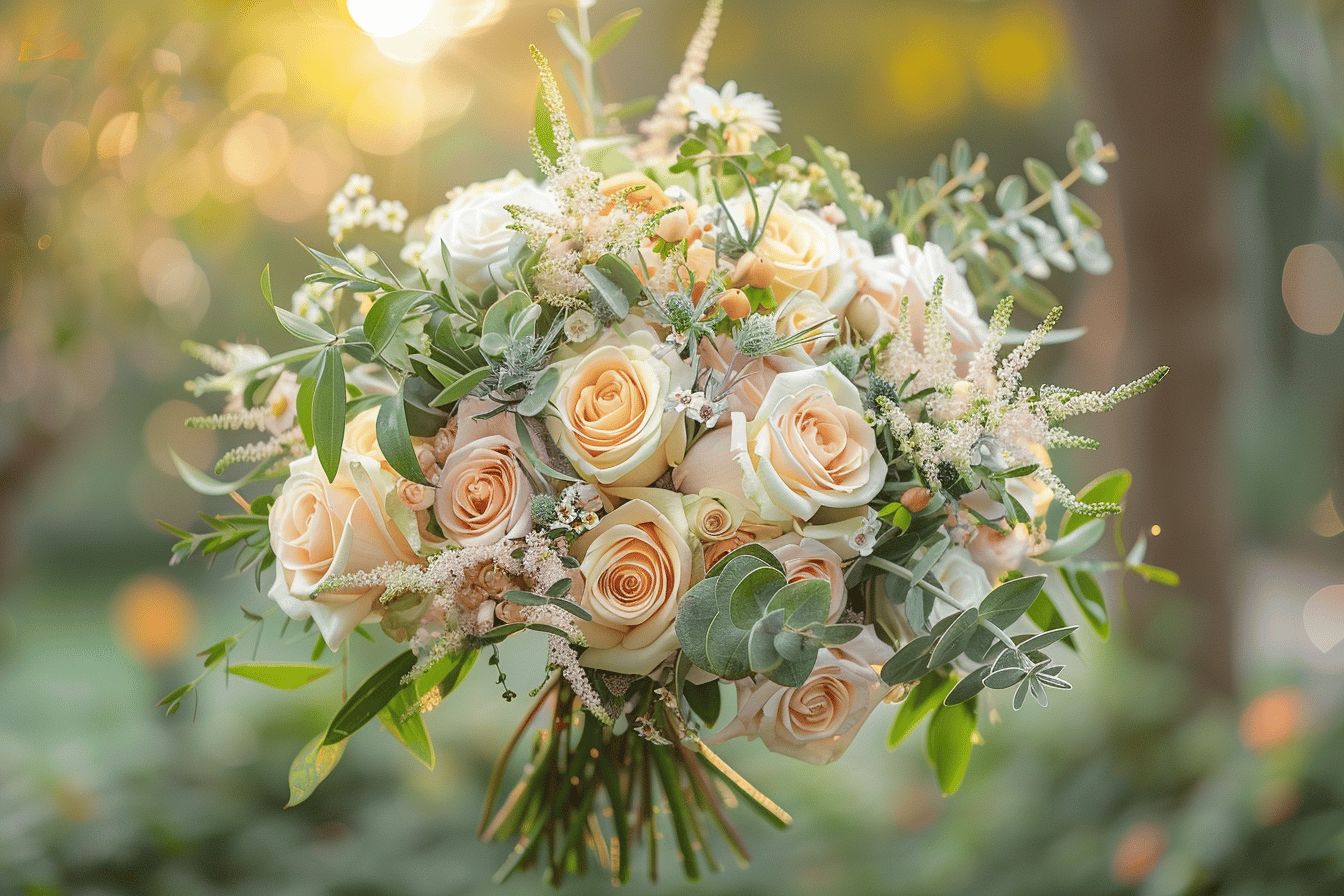 Créer un bouquet de mariée champêtre et romantique en 5 étapes