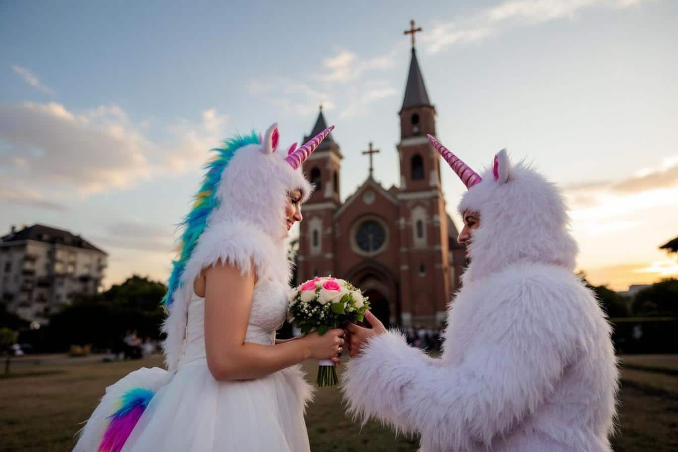 Demande en mariage insolite sur un toit d’église dans le Calvados