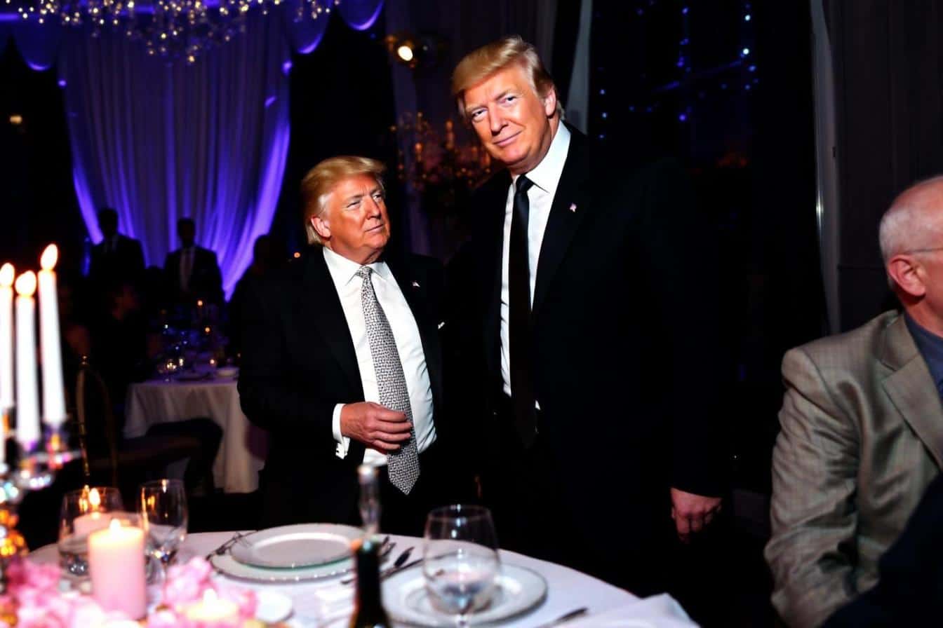 Images inédites : Jeffrey Epstein présent au mariage de Donald Trump