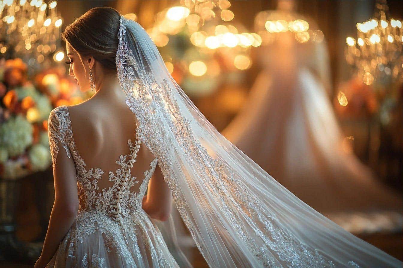 Le mariage de Celio Saab : zoom sur la robe spectaculaire de la mariée