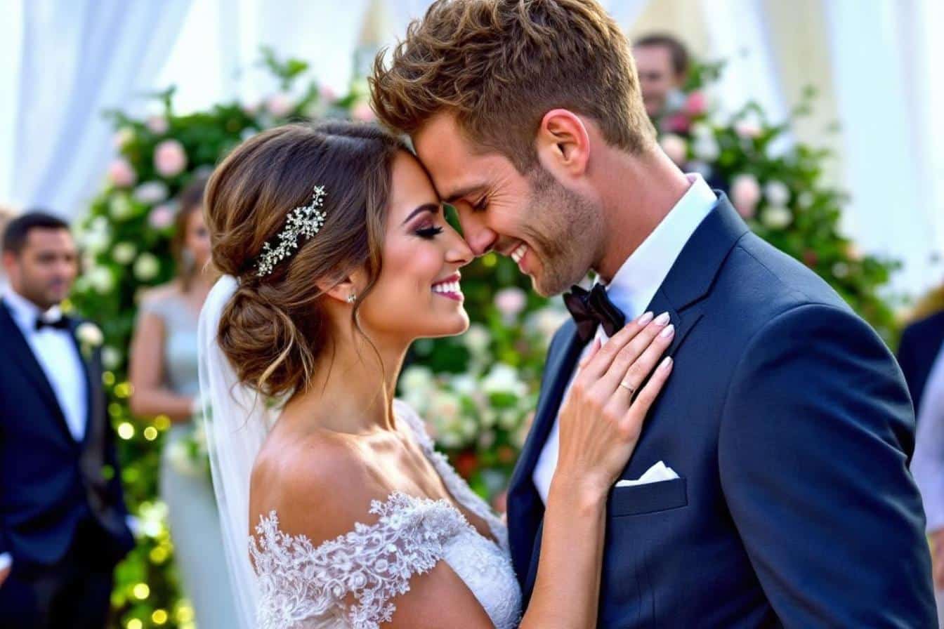 Lucie et Jérôme Prior : mariage et histoire d’amour en images