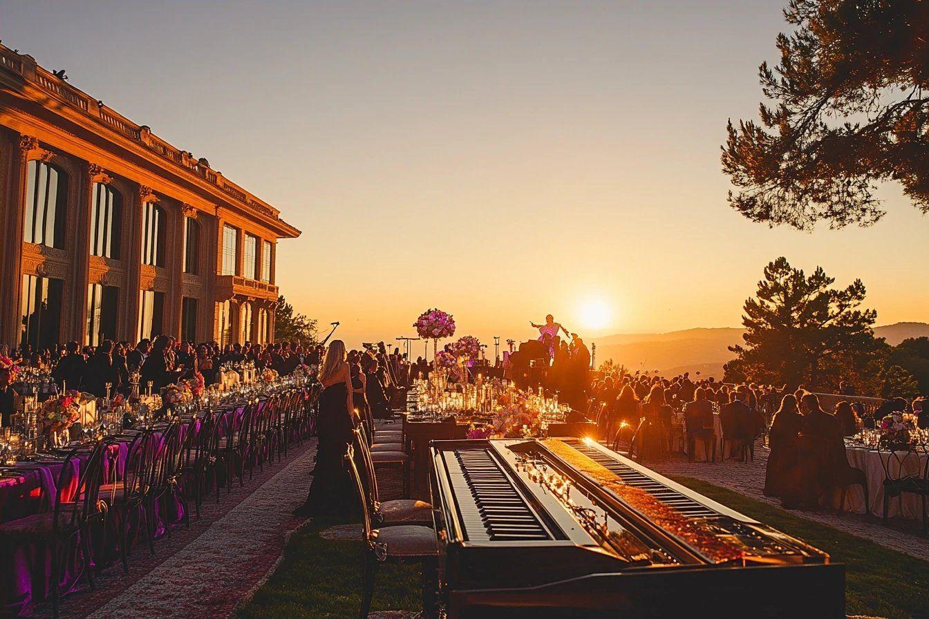 Mariage fastueux pour la fille de Steve Jobs avec Elton John en concert