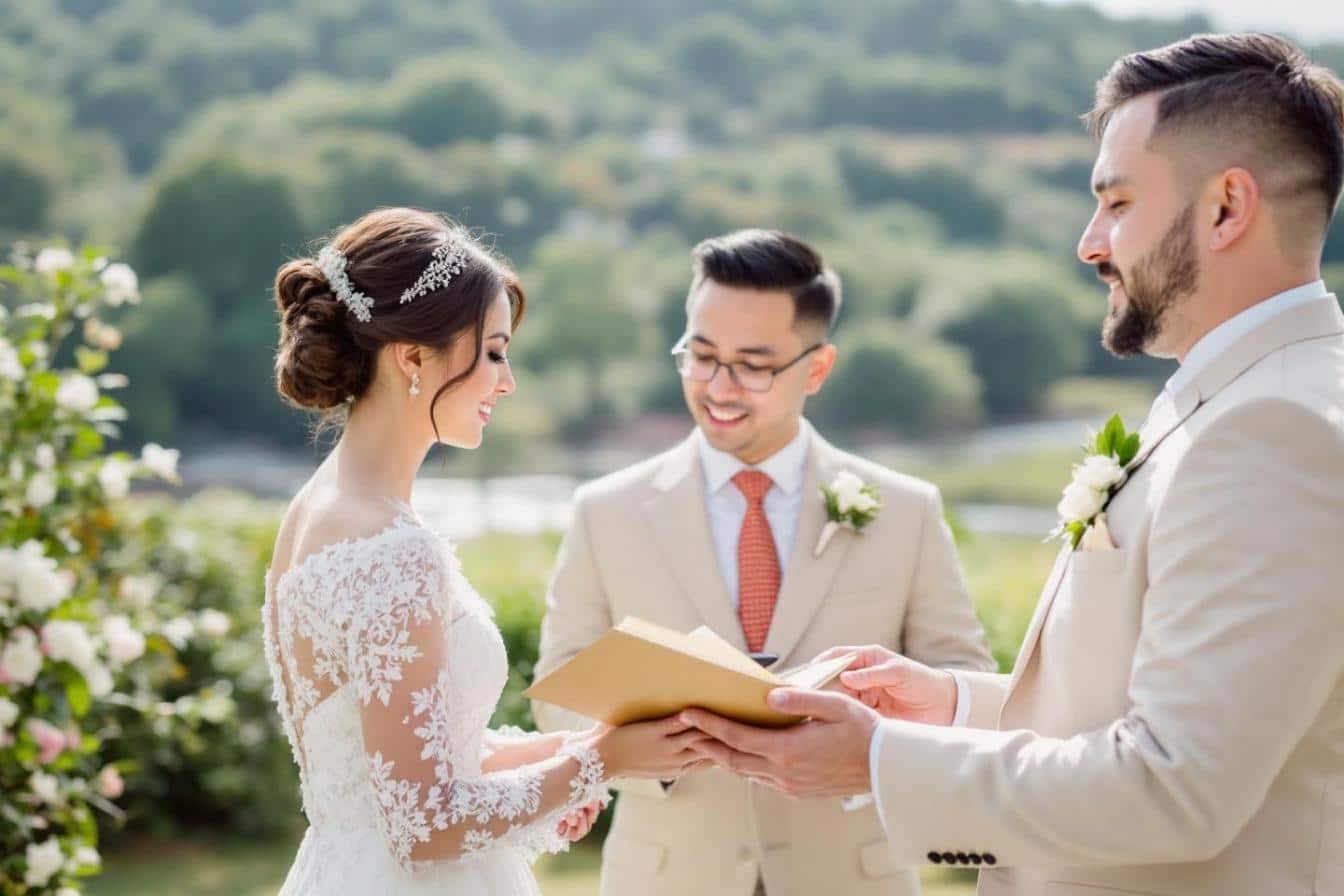 Mariage symbolique dans l’église à ciel ouvert de L’Étoile