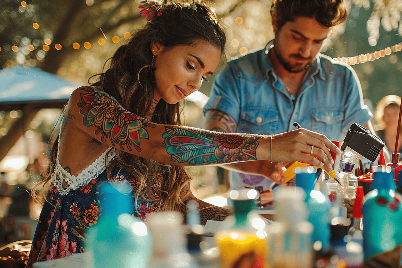 Osez le bar à tatouage pour un mariage original et inoubliable