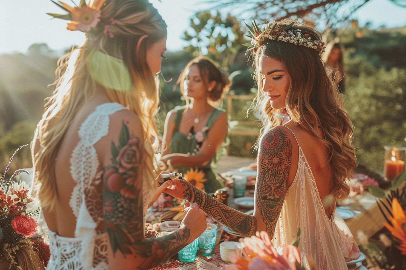 Osez le bar à tatouage pour un mariage original et inoubliable