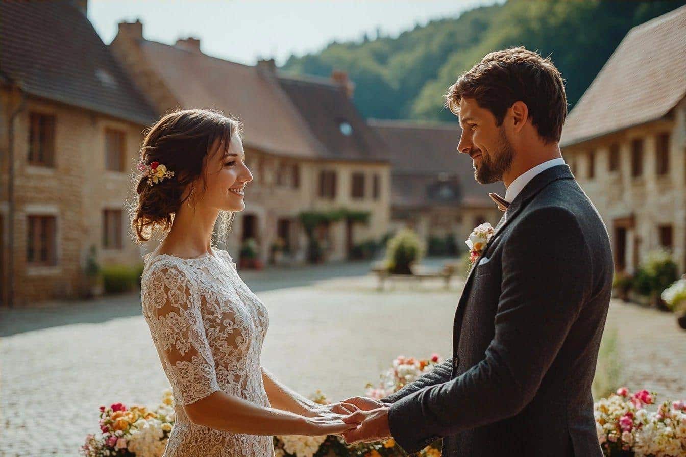 Premier mariage en 8 ans dans un village ardennais : Guy et Cassandra