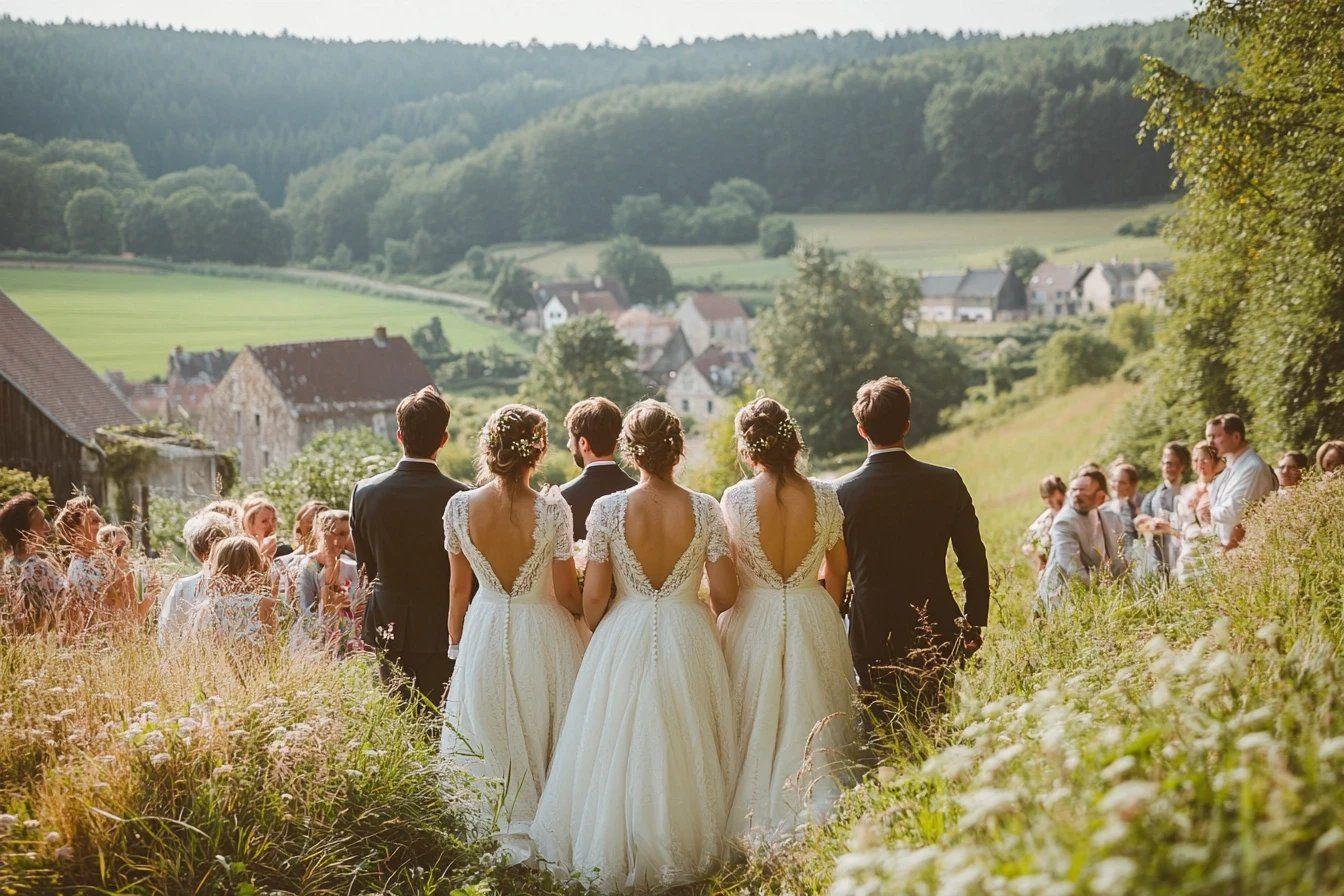 Trois mariages simultanés dans un village ardennais, une première en 20 ans
