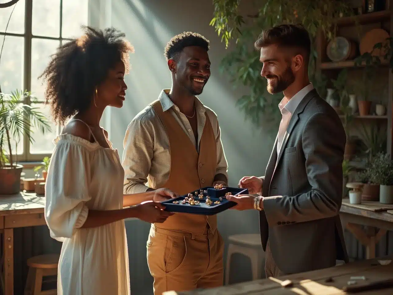 Photo alliance-recyclee-mariage-vert