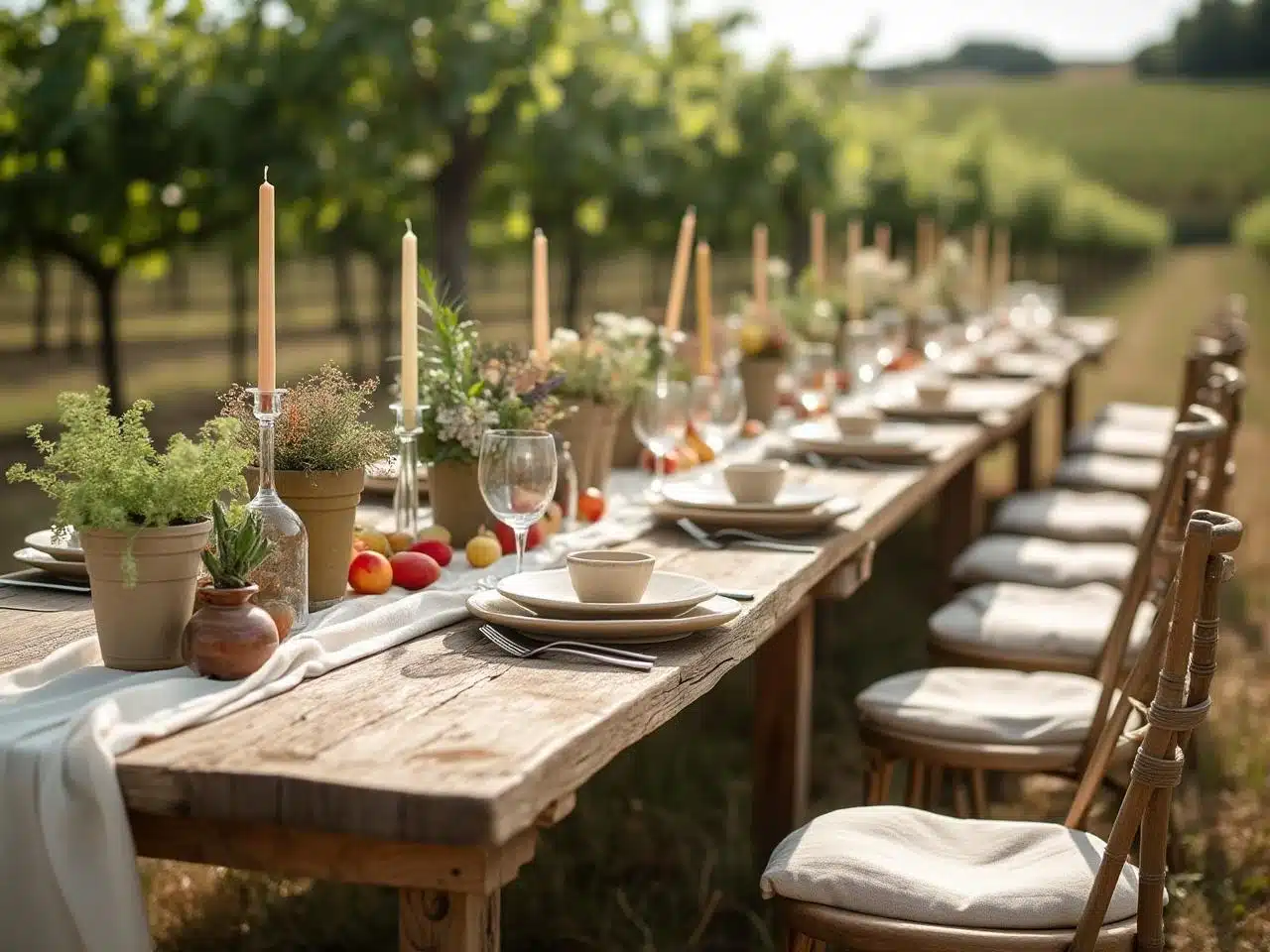 Photo centre-table-ecologique-mariage-sans-dechet