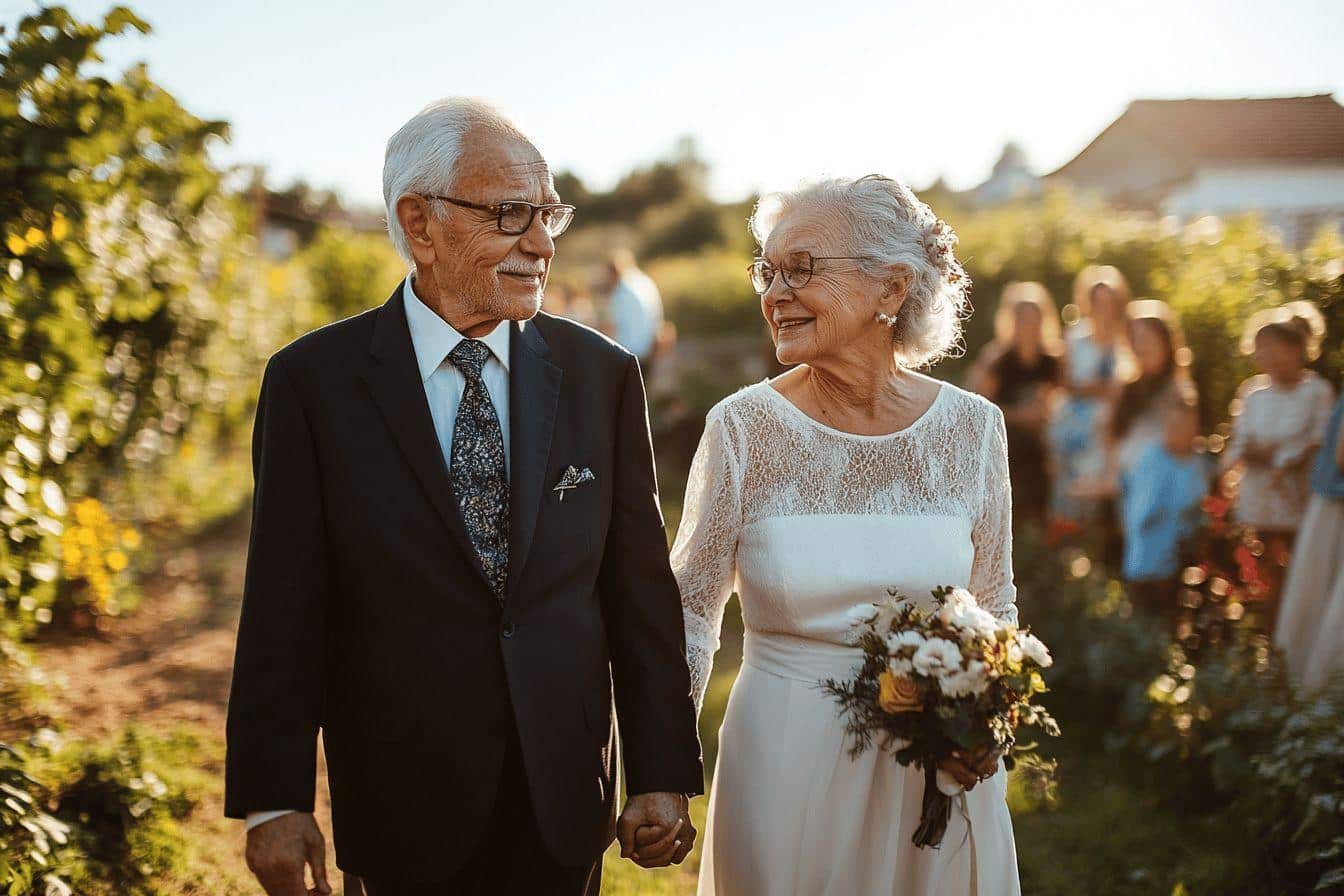 50 ans de mariage célébrés par les époux André à Plédéliac