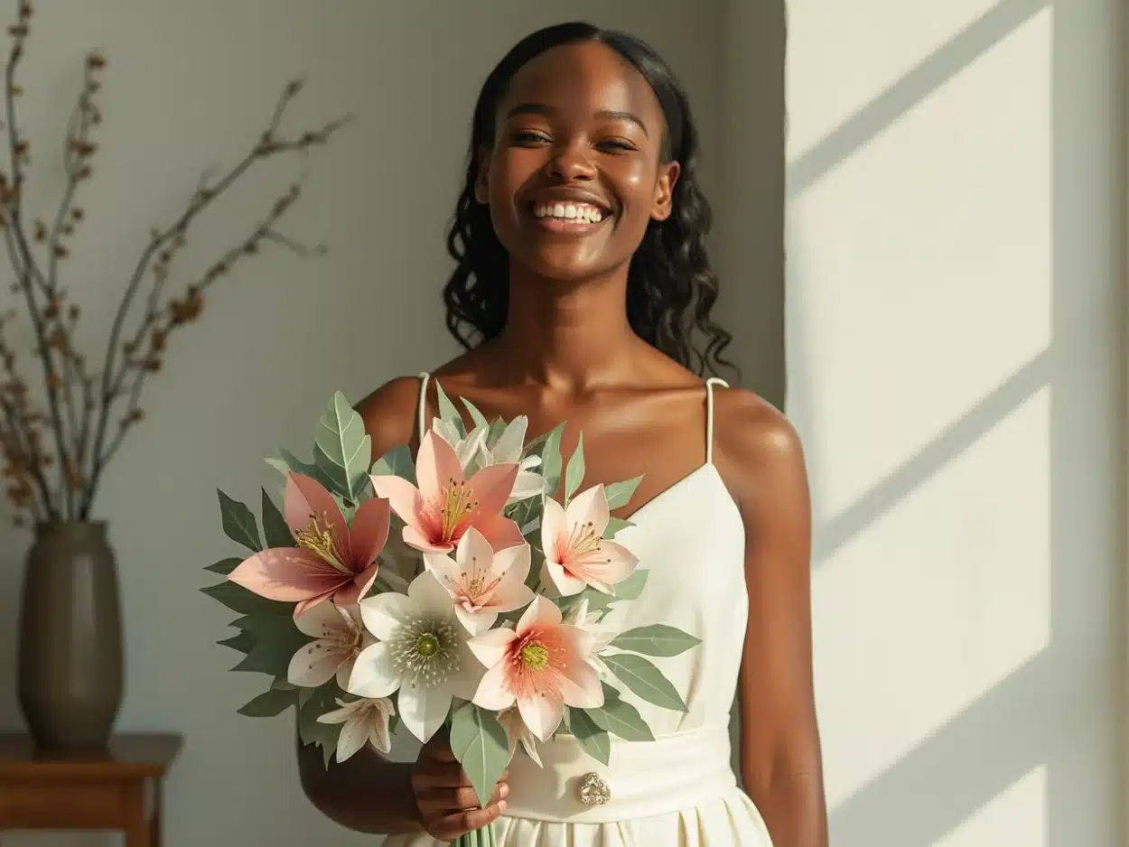 Photo bouquet-mariee-papier-durable-poetique