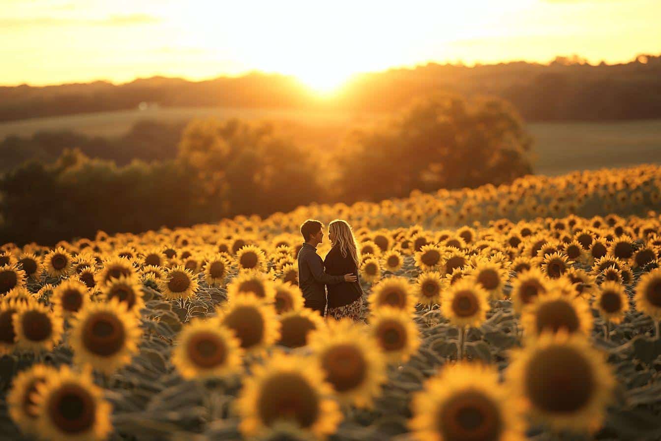 Demande en mariage originale au cœur des champs