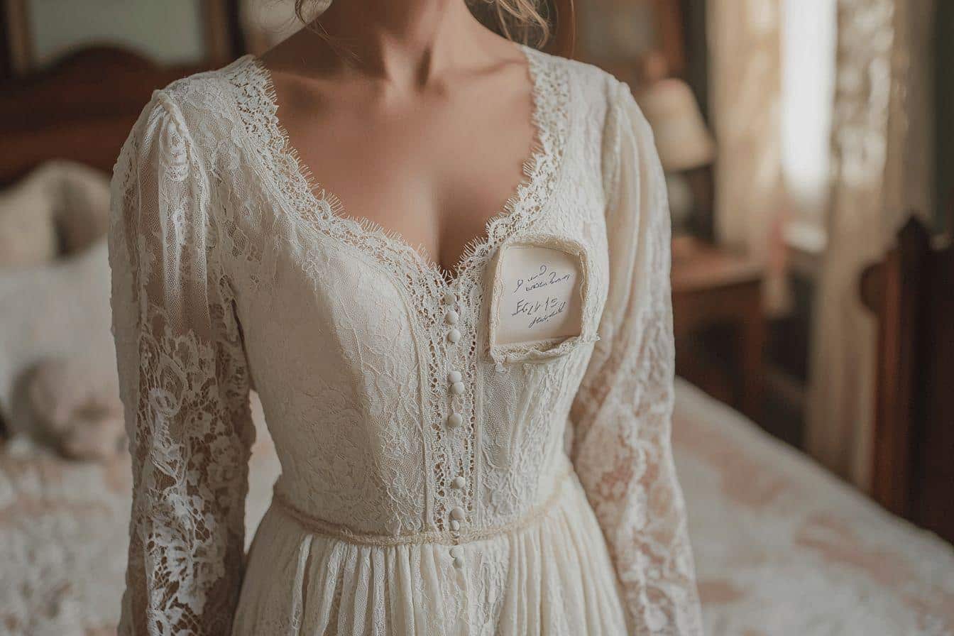 Maman trouve une surprise dans sa robe de mariée Etsy à 500 €
