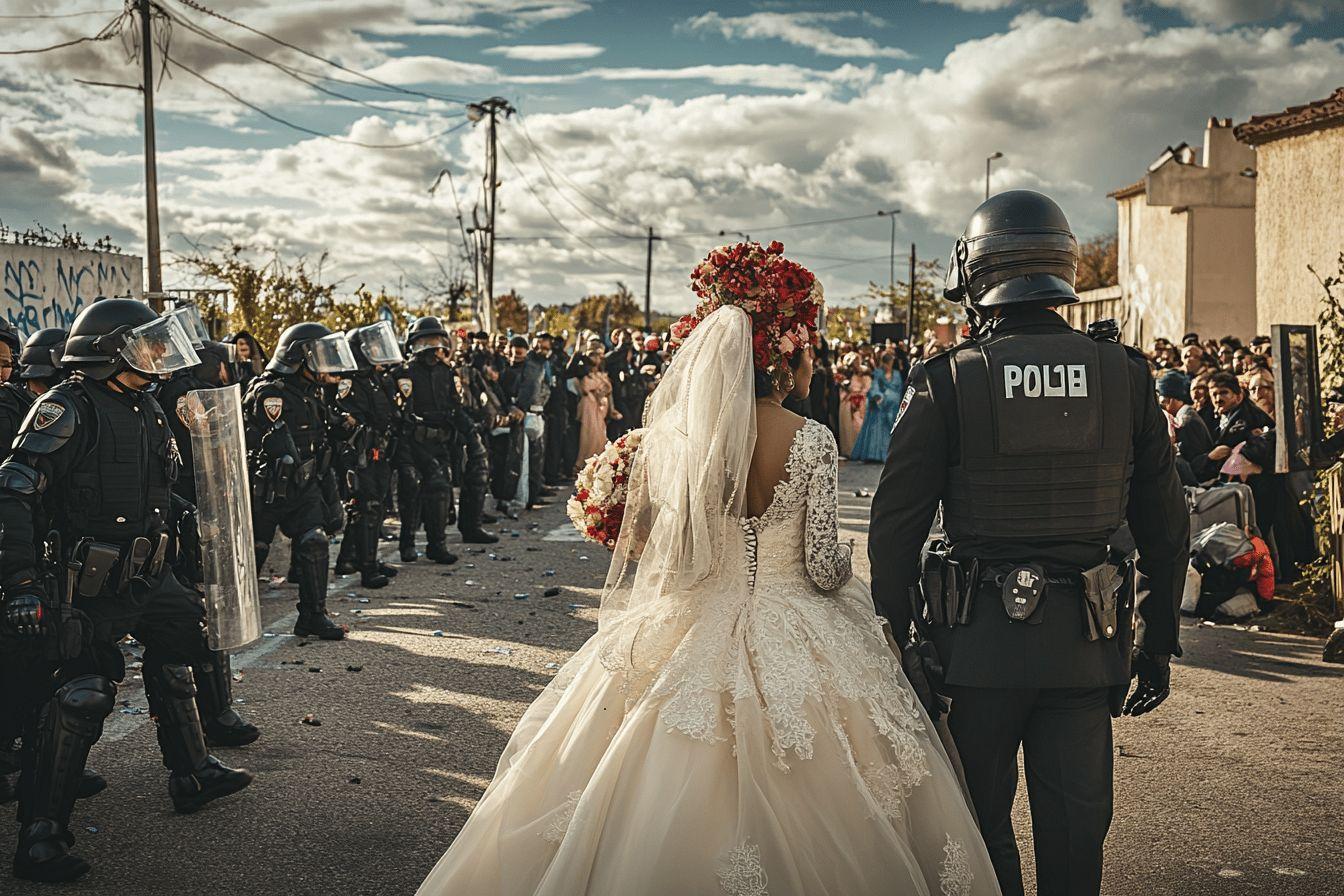 Mariage à Rillieux-la-Pape : affrontements avec la police lors d’un cortège