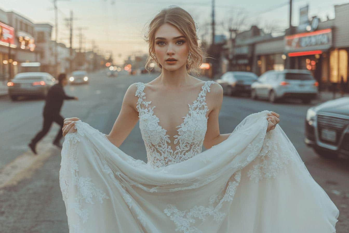 Mariée sauve sa robe de mariage malgré le vol de sa voiture