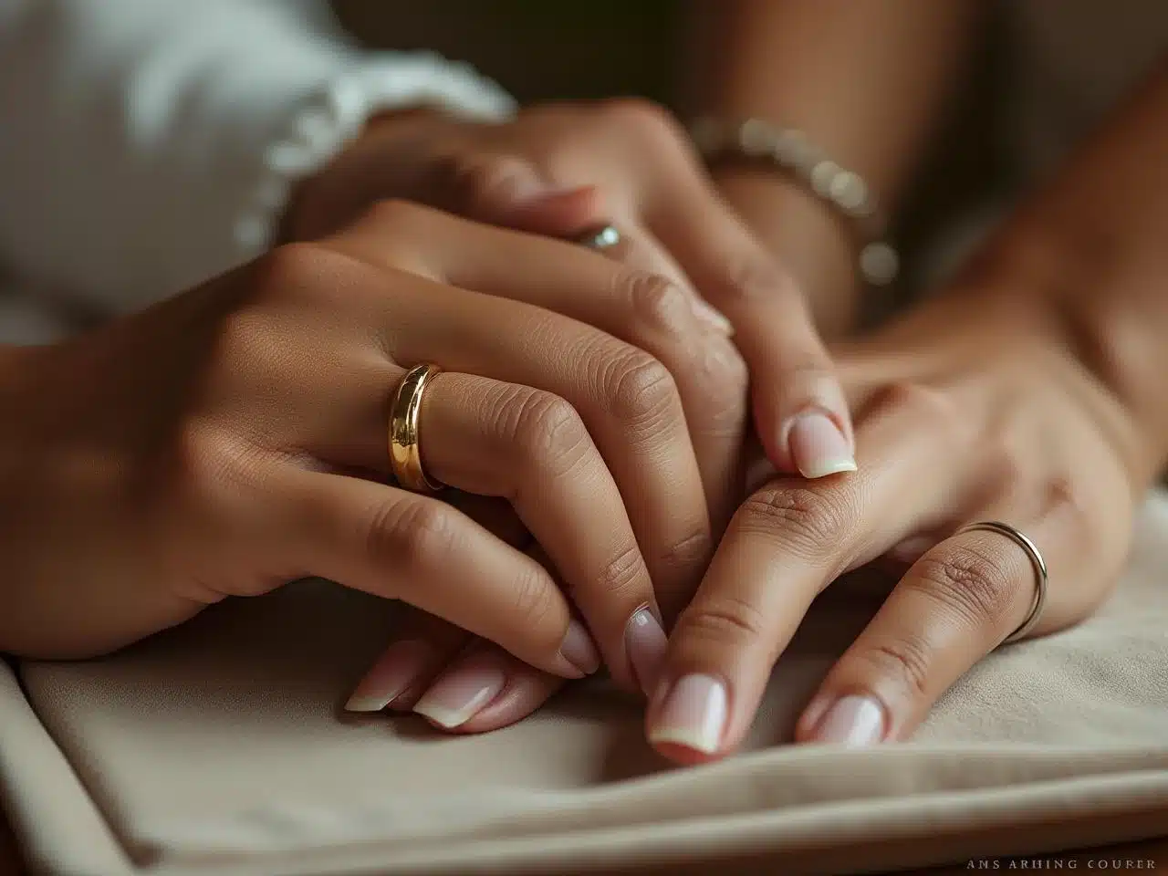 Photo alliance-or-jaune-ou-blanc