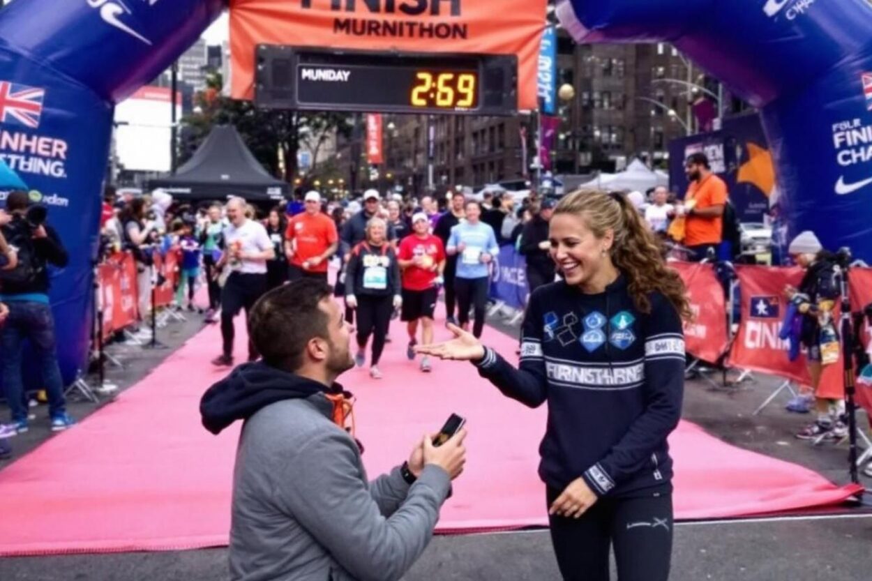 Demande en mariage inattendue au marathon de Dublin