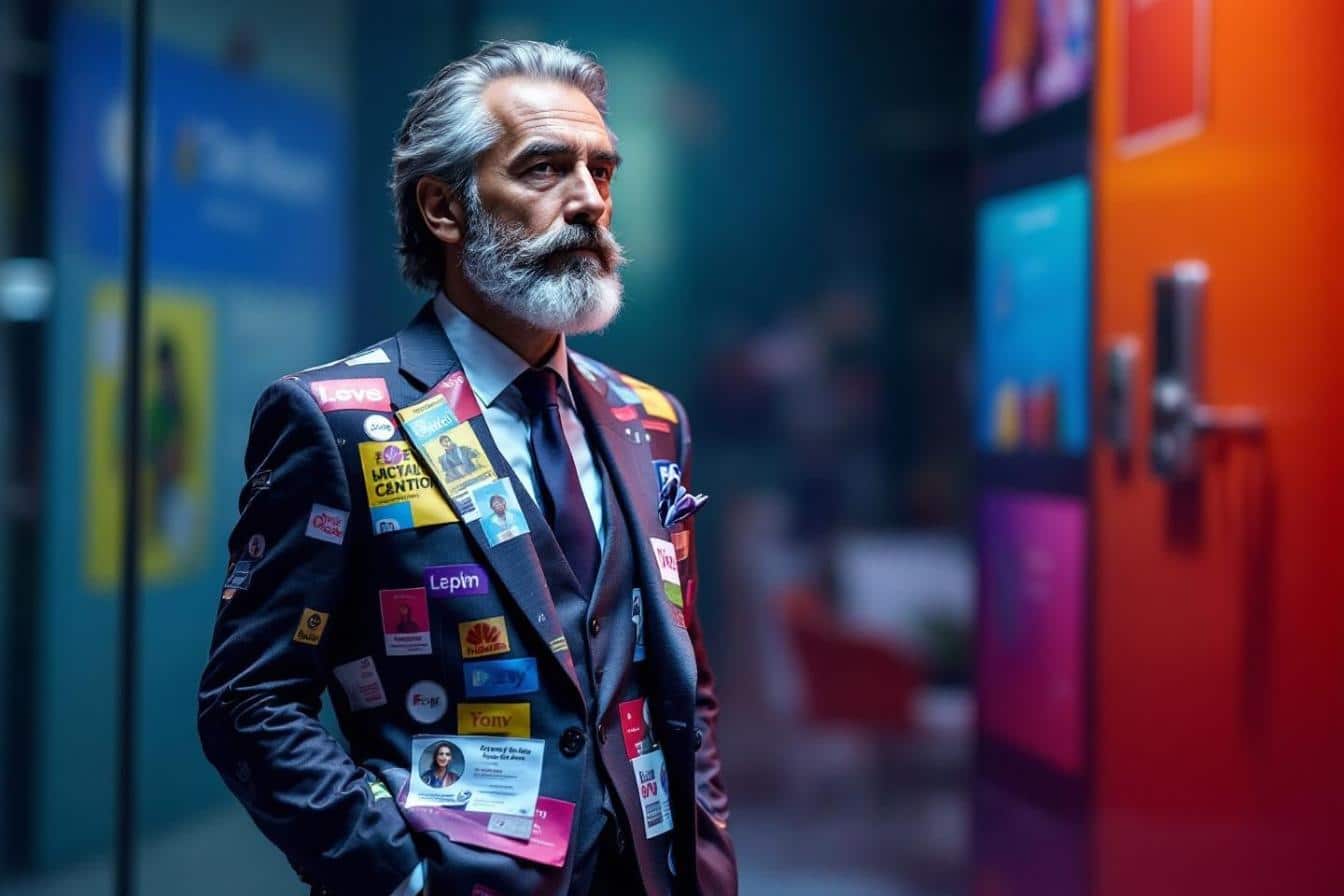 Mariage d’entrepreneur : son costume devient un panneau publicitaire