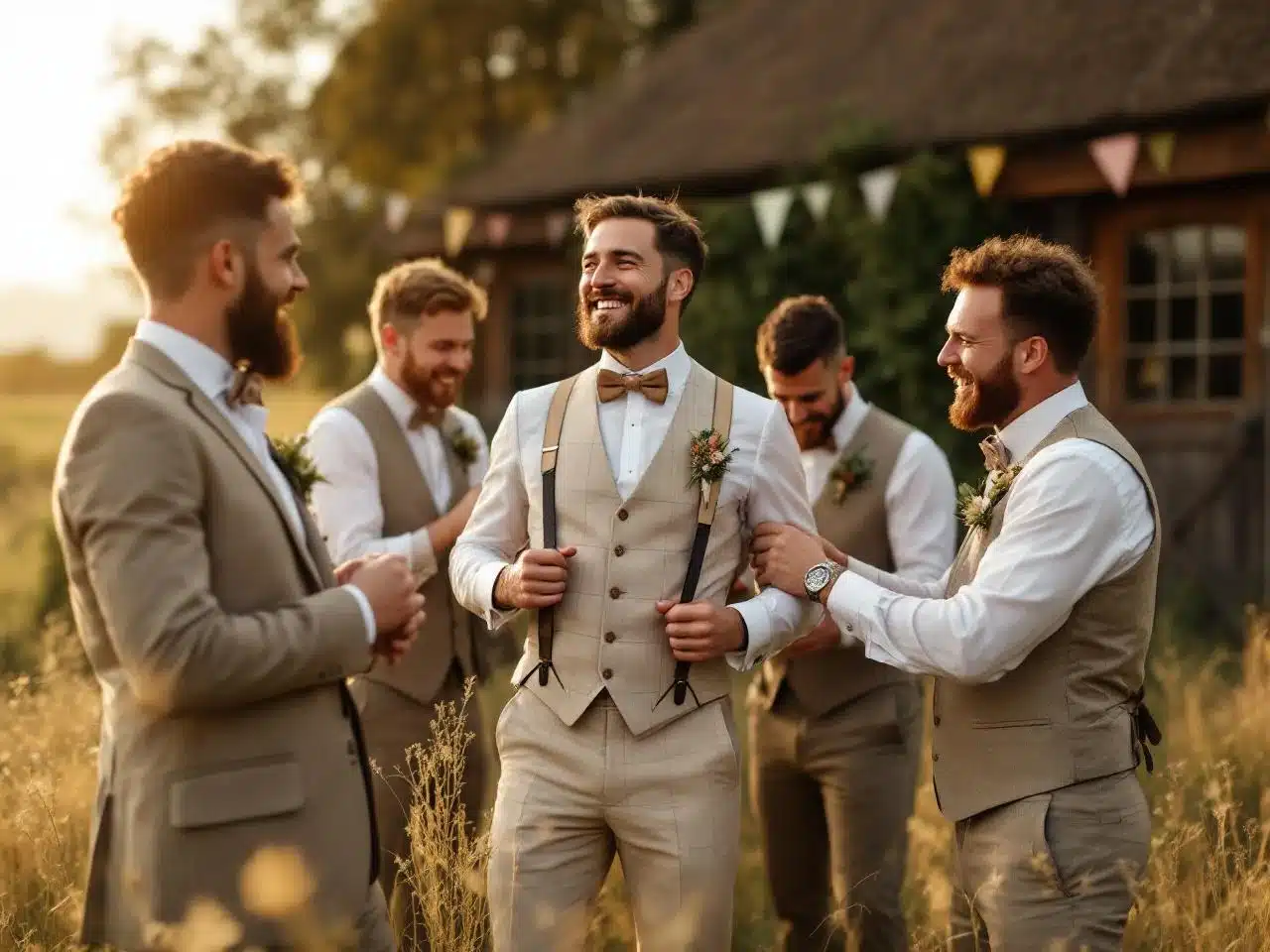 Photo costume-mariage-homme-champetre-chic