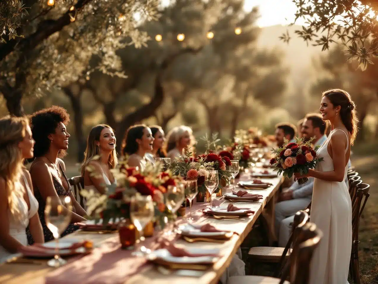 Photo mariage-marsala-decoration-bouquet