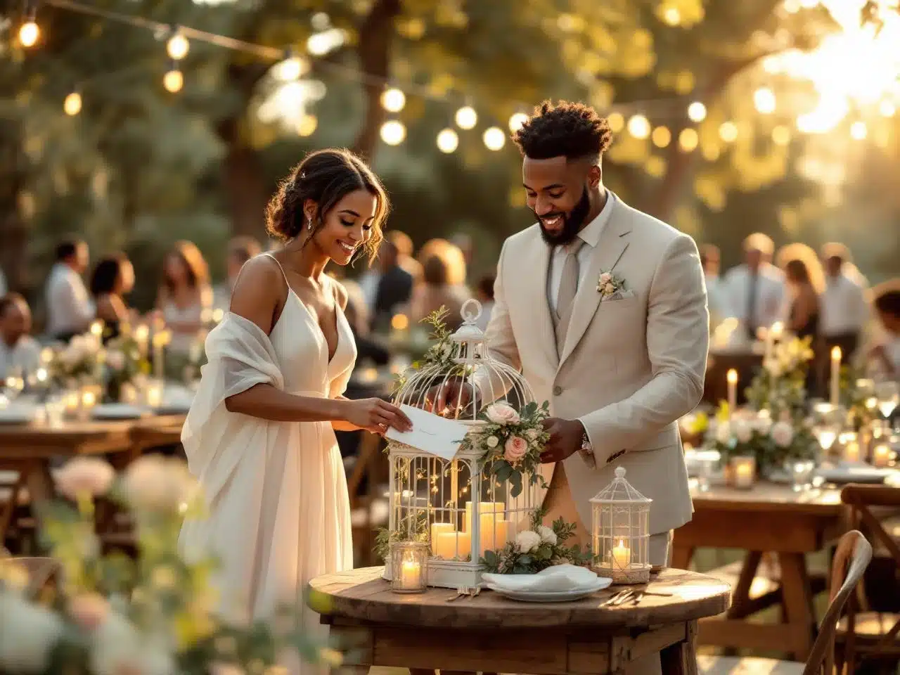 Photo cage-oiseaux-deco-mariage