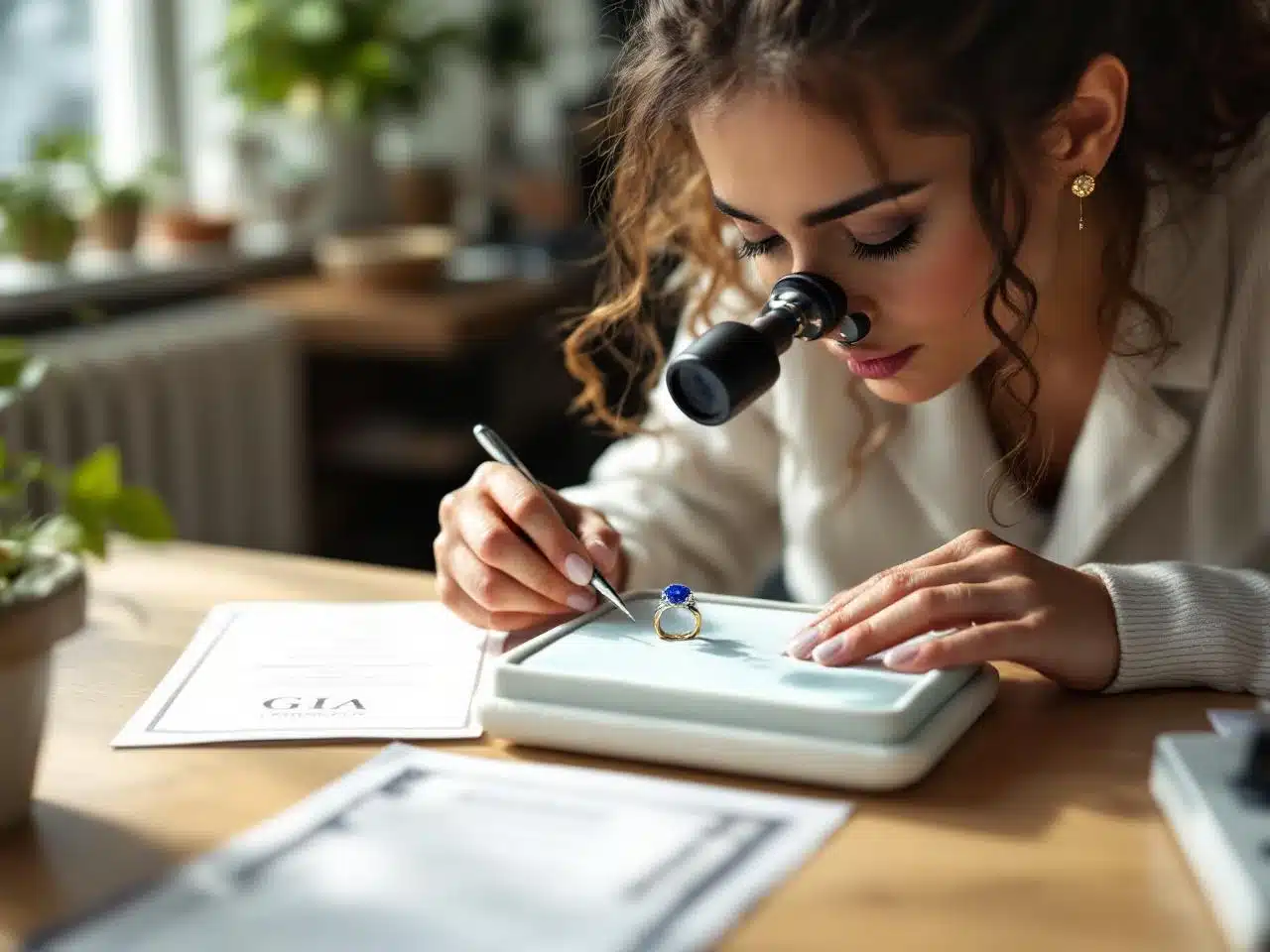Photo reconnaitre-vrai-saphir-bague