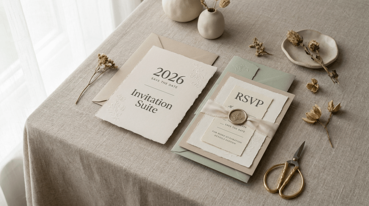 Photo faire-part-mariage-2026-tendances-papeterie