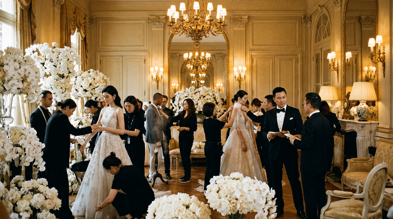 dans les coulisses du mariage milliardaire
