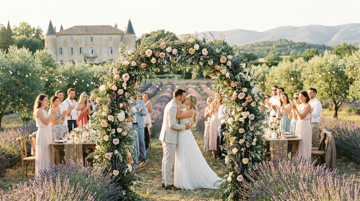 mariage louane florian rossi provence