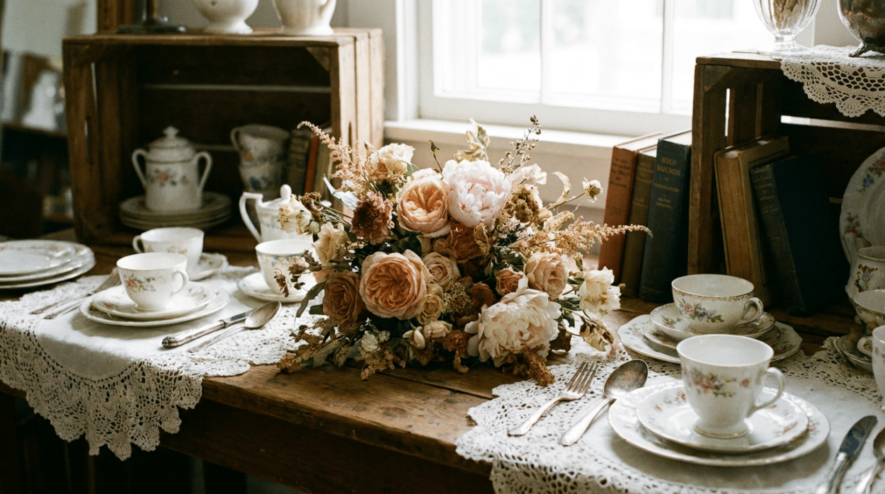 deco mariage tendance brocante